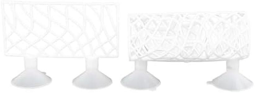 Tunnel de Poisson Betta, Tube de Repos de Cachette de Poisson Creux à Petit Trou avec Ventouse, Décorations D'aquarium, Cachette, Accessoires D'aquarium de Poisson Betta, Hamac pour Guppies(Blanc)