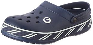 URJO Mens Clogs_ Tread_Navy, 10