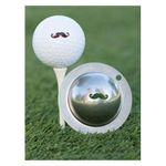 Tin Cup Stache Golf Ball Marker