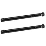 BsBsBest Sliding Door Security Bar Inside 2 Pack Adjustable 18 to 51 Inch Window Security Bar Interior Black Window Locks Security up and Down Window Bars Security Extendable