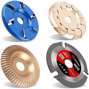 Upgraded Wood Carving Disc Grinding Wheel, Angle Grinder Attchments Wood Shaping Disc Cutting Wheel, Grinder Wood Carving Tools for Angle Grinder 4 1/2 inch with 5/8 & 7/8 Arbor