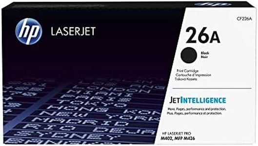 HP 26A Genuine Original Black LaserJet Toner Cartridge works with HP LaserJet Pro M402 series, HP LaserJet Pro MFP M426 series (CF226A)