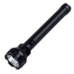 TATTU D3 Heavy-Duty Tactical 3-Cell D LED Torch, Black