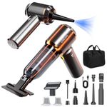 DiliDala Car Vacuum Cleaner, Portable Vacuum Cleaner 25000PA High Power, Mini Handheld Vacuum for Carpet Pets Hair, Compressed Air Duster Air Blower Car Hoover