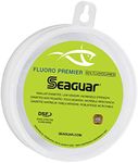 Seaguar Fluoro Premier Saltwater 100% Fluorocarbon Fishing Leader, 80lbs, 25yds Break Strength/Length, Clear, Clear - 80FP25