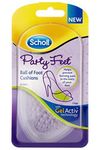 Scholl Party Feet Ball of Foot Gel Cushions with GelActiv technology, Non-slip, Help prevent foot pain - Suitable most shoes including high heels and stilettos. Universal size, 1 pair of cushions