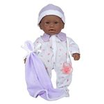 JC Toys La Baby 11-Inch African American Washable Soft Body Play Doll for Children 2 Years Or Older, Designed by Berenguer