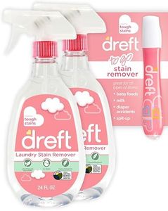 Stain Remover for Baby Clothes by Dreft, 24oz Pack of 2 Laundry Stain Remover Spray + Dreft To Go Instant Stain Remover Pen, Hypoallergenic, Great for Cloth Diapers