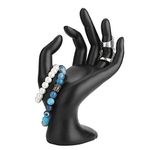 Haosie Jewelry Display Stand, Mannequin Hand Finger Stand Holder, OK-Hand Bracelet Rings Display Holder Organizer for Show Jewelry(Resin)