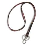 Vera Bradley Women's Signature Cotton Lanyard Keyring, Cozy Plaid, One Size