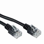 ASNQ 5m ADSL Ultra High Speed Broadband Modem Cable RJ11 to RJ11 Telephone Extension Internet Wire Network Black (Availability in 3m, 5m, 10m, 15m, 20m) (5m)