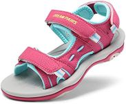 DREAM PAIRS Unisex-Child 170891_K Fashion Athletic Sandal Rose Red - 5 Big Kid