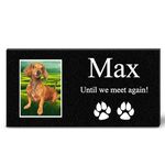 ADFSTONE Pet Memorial Stones Personalized Dog Remembrance Gifts, Customized Cat Picture Grieving Plaque, DIY Gravestone, Custom Sympathy Photo Gift, Animal Grave Markers