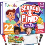 Funcils Preschool Learning Activities - Search and Find for Toddlers, Perfect for Kids, Art and Craft Supplies, Spot it Games, Gifts for Girls and Boys, Educational Toys for Ages 3, 4, 5, 6 Year Old