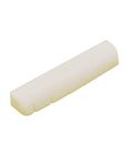 Metallor 6 String Pre-Slotted Bone Guitar Nut Replacement Compatible with LP Style Electric Guitar Folk Acoustic Guitar White.(Nut: 43 x 9 x 6mm)