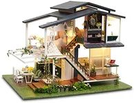 GuDoQi DIY Miniature Dollhouse Kit, Tiny House kit with Music, Miniature House Kit 1:24 Scale Monet Garden, Great Handmade Crafts Gift for Birthday Valentine's Day