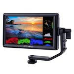 FEELWORLD FW568 5.5 inch DSLR Camera Field Monitor Video Peaking Focus Assist Small Full HD 1920x1080 IPS with 4K HDMI 8.4V DC Input Output Include Tilt Arm