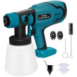 Paint Sprayer for Makita 18V Battery, Cordless HVLP Paint Sprayers for Home Interior and Exterior, House Painting Stain Sprayer for Fence, Furniture, cabinets, Walls, etc. (Battery NOT Included)
