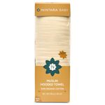 NINTARABABY Hooded Towel - 100% Organic Premium Muslin Cotton, 30" x 30" (76 cm x 76 cm), Ultra-Absorbent, Soft, Breathable, Hypoallergenic, Multipurpose, Gifts for Babies & Infants