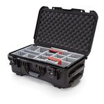 Nanuk 935 Waterproof Carry-On Hard Case with Wheels and Padded Divider - Black - Made in Canada