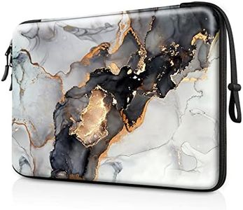 FINPAC Hard Laptop Sleeve Case for 13-inch MacBook Air M3 M2 M1 2024, 14-inch MacBook Pro M3/M2/M1 A2918 A2992 A2779 A2442, Waterproof Case for Dell, Surface Laptop, HP, Acer, Cloudy Marble
