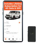 4G GPS Tracker for Vehicles No Monthly Fee, Magnetic, Up to 14 Battery Life, Tracker Device for Kids, Loved Ones and Assets with SOS, No Activation or Hidden Fees. No Subscription