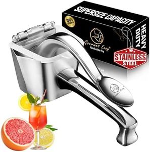Lemon Squeezer Stainless Steel - Citrus Juicer - Unconditional 5 Year Warranty Manual Juicer, Lemon Juicer Squeezer - Heavy Duty Hand Juicer - Citrus Press -Lime Squeezer - Large Orange Juice Squeezer