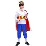 Tangsenyu Prince Costume Kids Charming Dress Up For Boys Outfit with Accessories