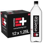 Essentia Water LLC, 99.9% Pure, Infused with Electrolytes for a Smooth Taste, pH 9.5 or Higher; Ionized Alkaline Water, Black, 42.3 Fl Oz (Pack of 12)