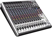 Behringer XENYX X2222USB Premium 22-Input 2/ 2-Bus Mixer with XENYX Mic Preamps and Compressors, British EQ, 24-Bit Multi-FX Processor and USB/ Audio Interface, Compatible with PC and Mac