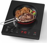 PAYISHO 1800W Hot plate Single Burner Portable Ceramic Cooktop For Cooking Ultra-Thin Stove Infrared Burner Cooker,24H Timer Child Safety Lock,Surface Compatible for All Cookware