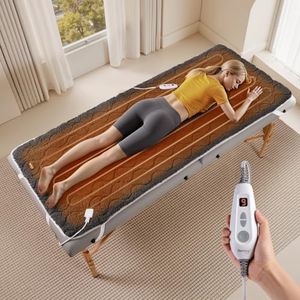 Bearhug Massage Table Warmer Heating Pad 30” x 71”, Dark Grey Sherpa Wool Electric Heating Pad with 9 Hours & 10 Heating Levels, LED Controller, Machine Washable