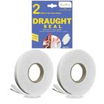 2 Pack X 5Metre Draft Excluder for Doors and Window Seal Strip | Self Adhesive draft excluder for windows and Door Insulation Kit for Winter - Keep Your Home Cozy and Energy Efficient with Draft Tape