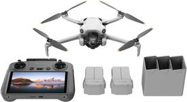 DJI Mini 4 Pro Fly More Combo with DJI RC 2 (screen remote controller), Folding Mini-Drone with 4K HDR Video Camera for Adults, Under 0.549 lbs/249 g, 34-Min Flight Time, 2 Extra Batteries