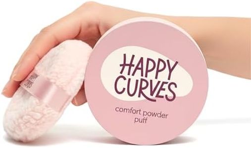 Happy Curves Dusting Powder Puff for All Day Sweat, Odor, & Chafe Defense, Body Powder Applicator (Powder Sold Separately)