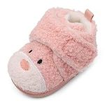 Cheerful Mario Baby Boys Girls Winter Shoes Home Slippers First Walking Shoes Pram Shoes Pink12-18 Months