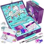 Unicorn Stationery Set for Kids - Unicorn Gifts for Girls Ages 6, 7, 8, 9, 10-12 Year Old - Stationary Letter Writing Kit - Best Girl Birthday Gift - Preteen Craft Toys, Christmas Presents