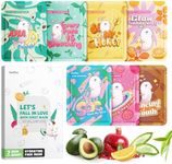 ZealSea Face Masks Skincare, Facial Masks for Women Skin Care, Sheet Masks Beauty with Natural Ingredients, Birthday Party Spa Gift for Kids Teens Girls, Hydrate and Soothe for All Skin Types 7 Pack