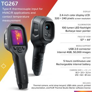 FLIR TG267 Thermal Imaging Camera – Handheld Infrared Thermometer