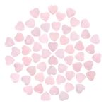 Guiqulai 60 Pcs Rose Quartz Crystals,Heart Natural Polished Crystal,0.8 Inch Mini Healing Stone,Worry Stone Bulk,Love Carved Palm Thumb Gemstone for Reiki Energy Balancing Meditation(Pink)