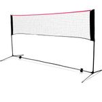 Hacer 4.2M Badminton Net with Foldable Stand Poles & Carry Bag for Outdoor Indoor Backyard School Beach Garden Volleyball and Tennis