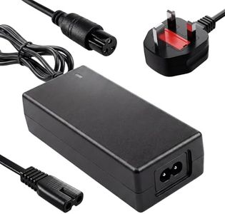 42V 2A Electric Scooter Charger Hoverboard Charger UK 3 Pin Plug Adapter for Segway Hoverboard Mobility Scooter Electric Bike Self-Balancing Two Wheel Drifting Board LED Charging Indicator 2M