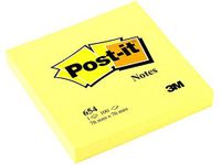 Post-it Notes Canary Yellow, Pack of 12 Pads, 100 Sheets per Pad, 76 mm x 76 mm, Yellow Color - Self-stick Notes For Note Taking, To Do Lists & Reminders