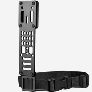 SIVIGEAR Drop Leg Strap Holster for QLS, Aluminum Alloy Modular Holster Adapter with Thigh Strap, Tactical Police Gear for Airsoft and Outdoor Enthusiasts
