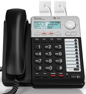 AT&T ML17929 2-Line Corded Telephone, Black