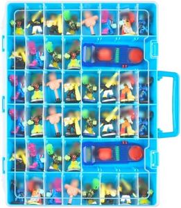 Case Compatible with Akedo Ultimate Arcade Warriors Starter Pack, Toy Storage for Battle Arena Controller & Warrior Collector Mini Battling Action Figures, Holder for Akedo Playset- Blue (Case Only)