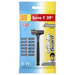 Gillette Men Guard Manual Shaving Razor With 12 Cartridges