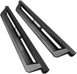 Running Boards Compatible with 2015-2024 Ford F150 SuperCab, 2017-2024 Ford F250 F350 SuperCab, Drop Side Steps Carbon Steel Nerf Bars