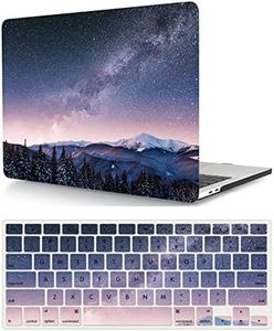 Laptop Hard Shell Case Compatible with MacBook Air 13 inch 2017 2016 2015 2014 2013 2012 2011 2010 Release Model A1369/A1466, Color Printing Hard Shell Case Cover & Keyboard Cover, Starry Sky