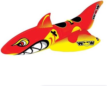 WOW Watersports World of Watersports Big Shark, 2-Person Towable Water Tube, 20-1040, Red